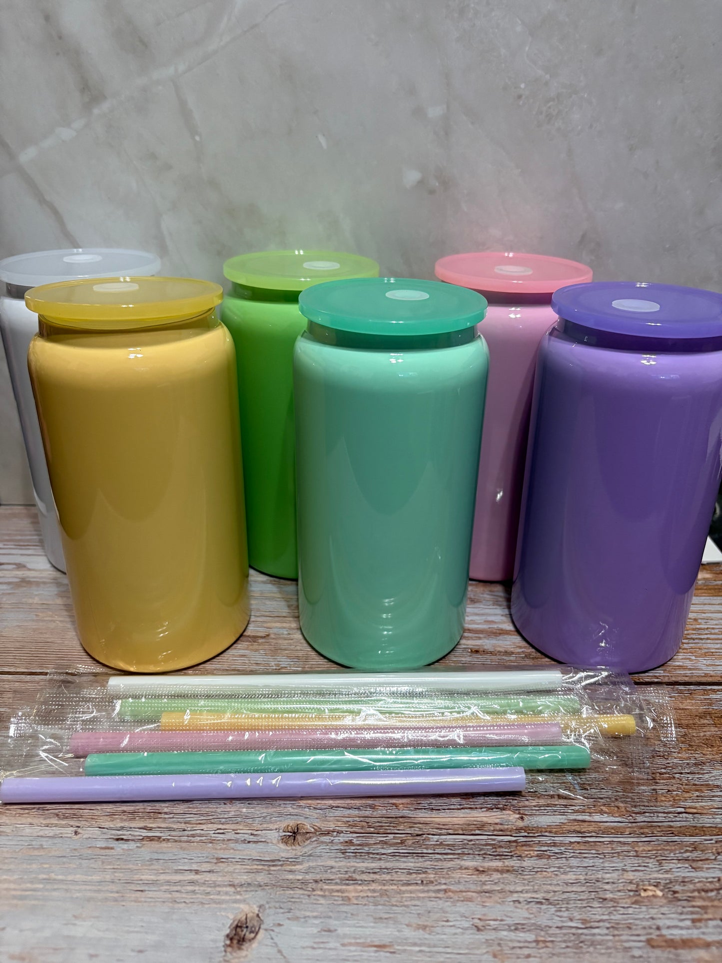 16oz Color Stainless Steel Tumbler (No Handle) - Whimsical Cups