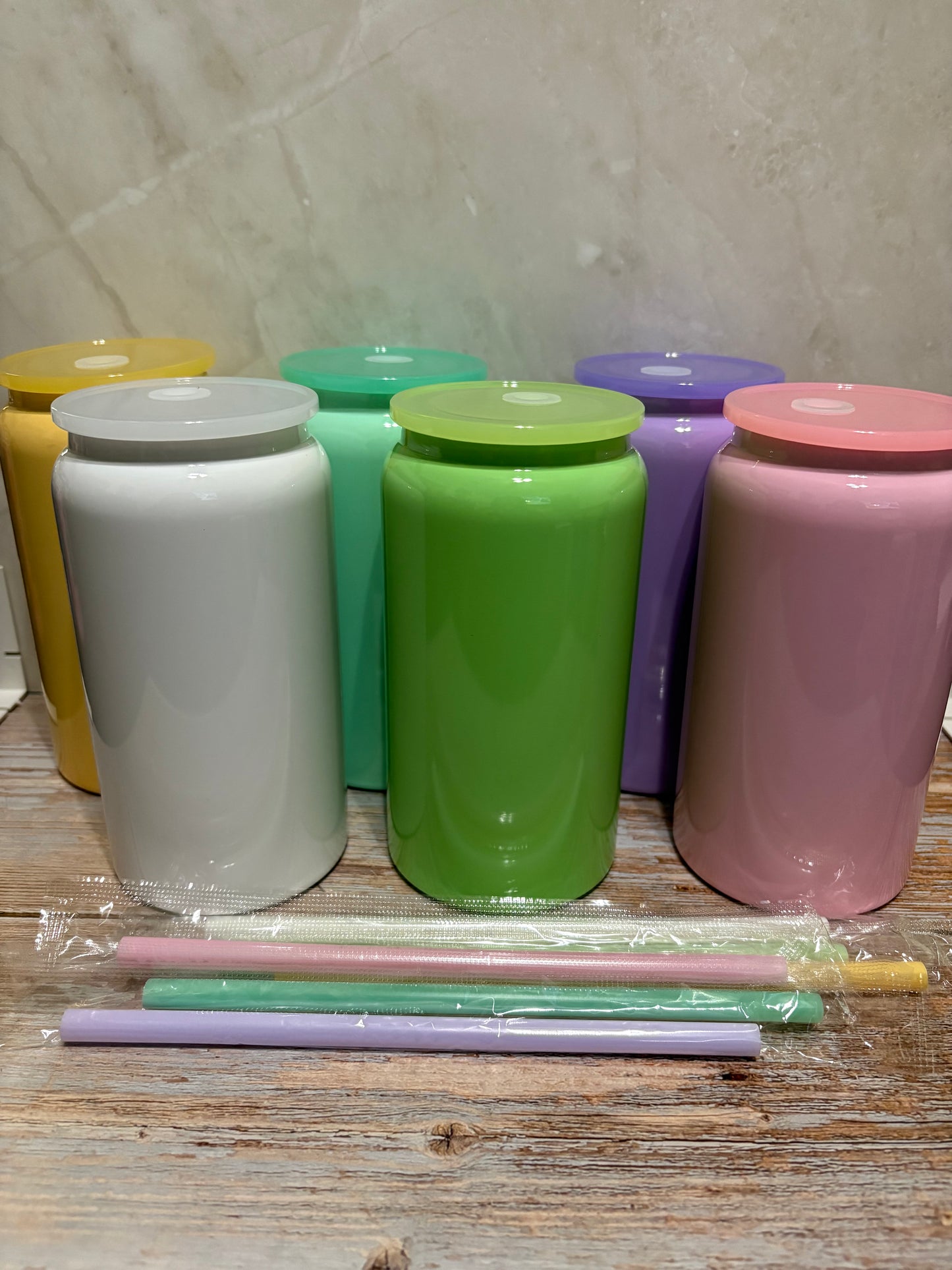 16oz Color Stainless Steel Tumbler (No Handle) - Whimsical Cups