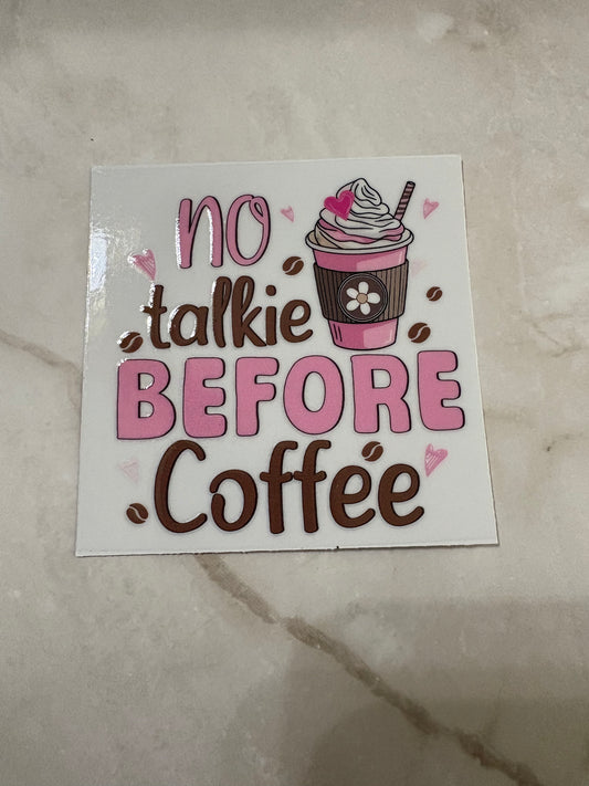 No Talkie before Coffee - Whimsical Cups