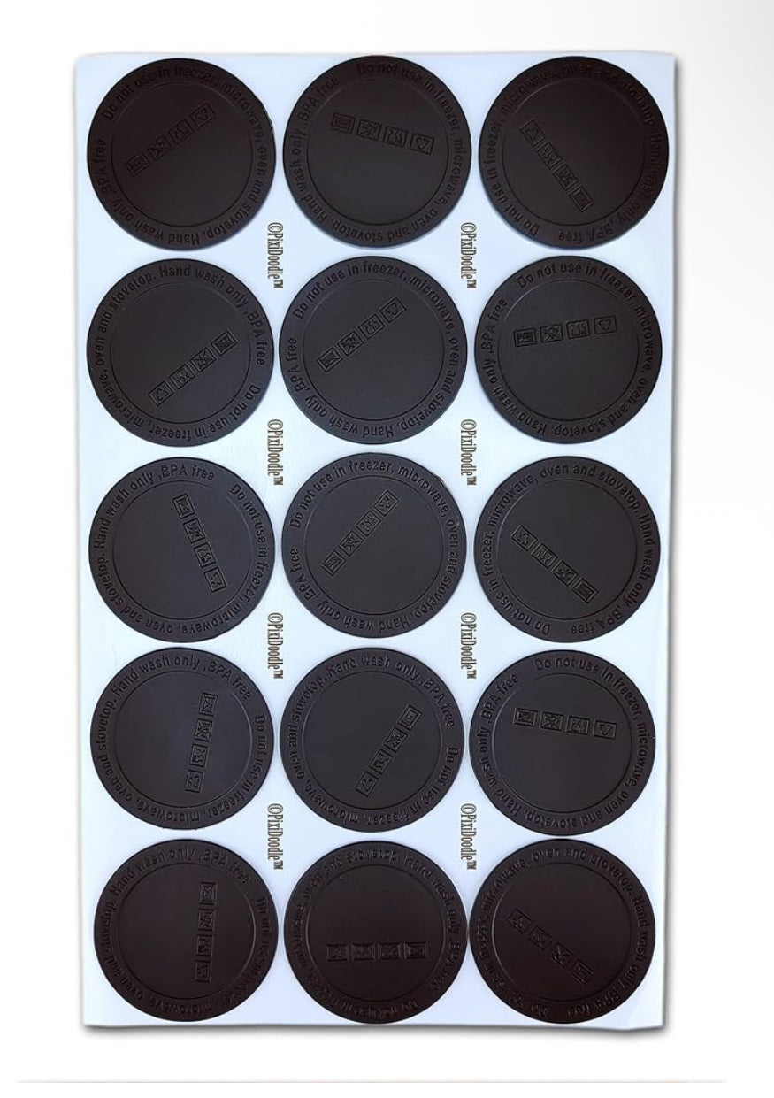 Anti-Slip Rubber Bottom - Whimsical Cups