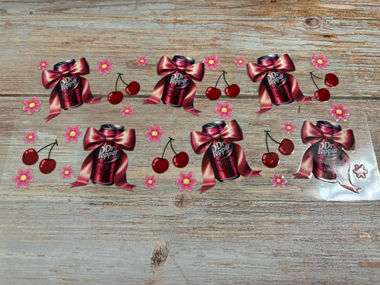 Dr. Pepper and Bows - Whimsical Cups