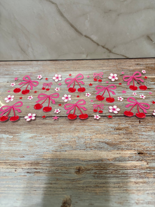 Bows and Cherries - Whimsical Cups
