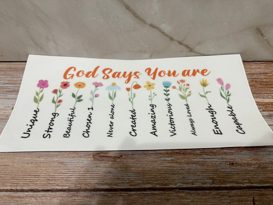 God Says You Are… - Whimsical Cups