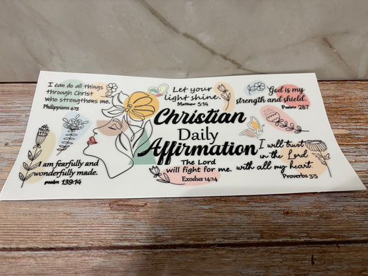 Christian Daily Affirmations - Whimsical Cups