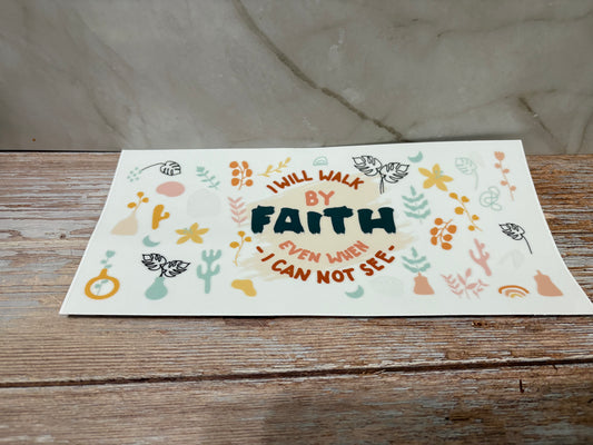 I Will Walk by Faith - Whimsical Cups