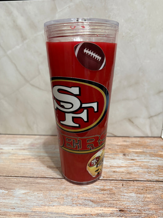 24oz 49ers Snow Globe Tumbler