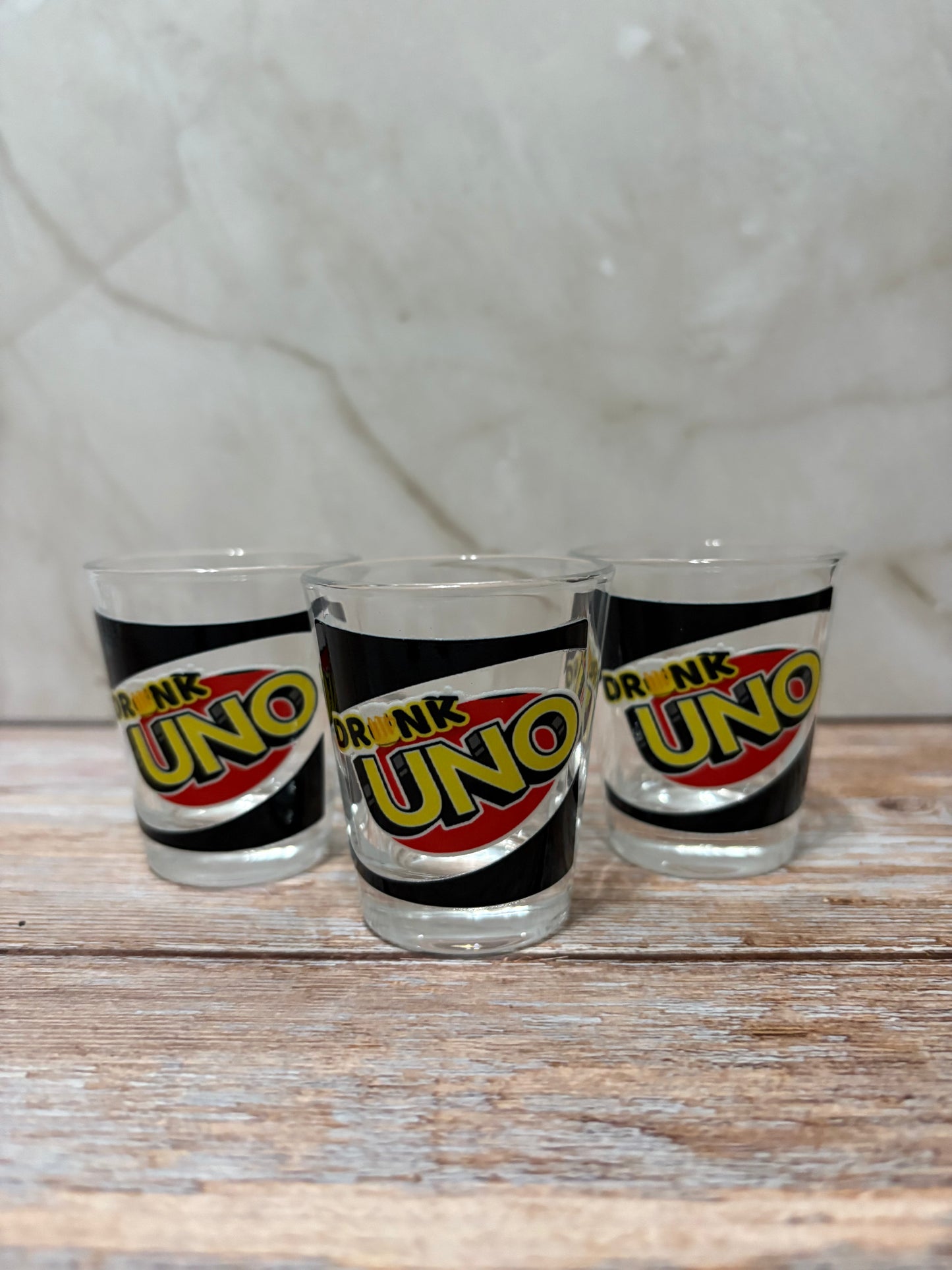 Drunk UNO Set of 3 Shot Glasses